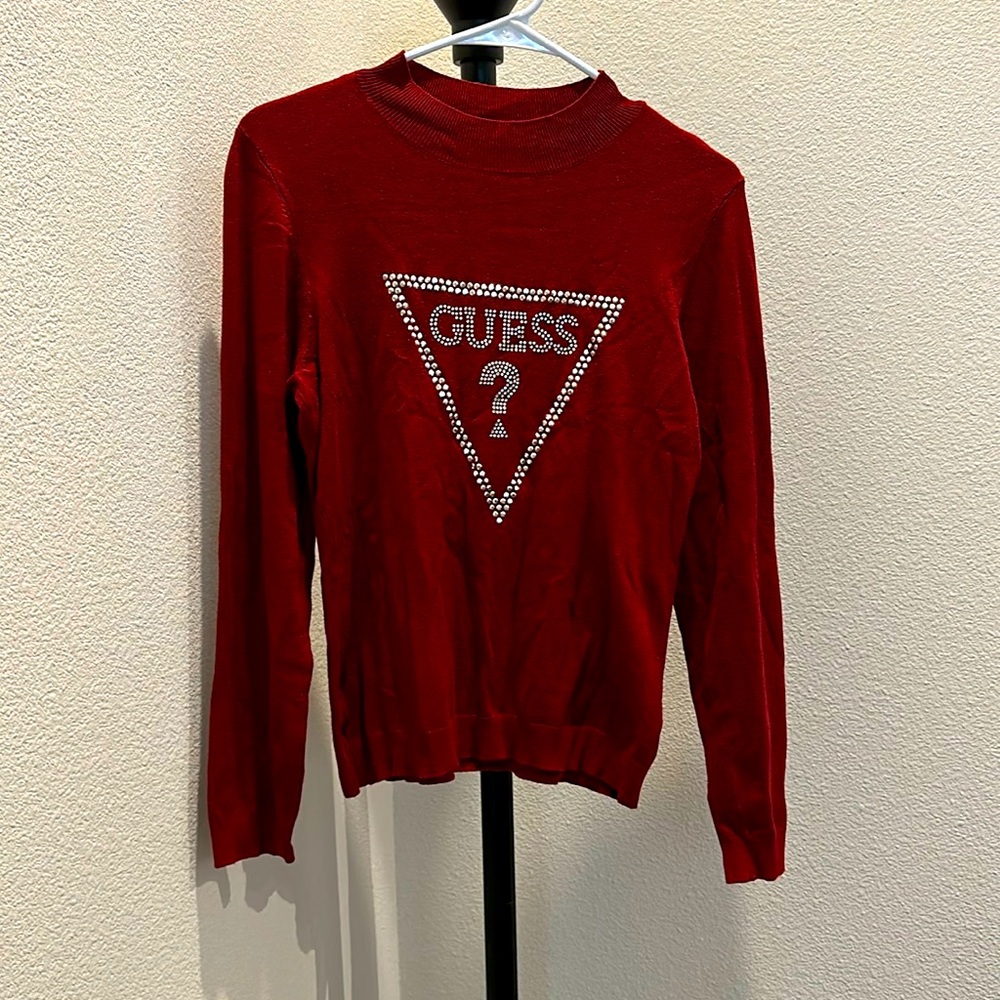 Guess Sweater color Red